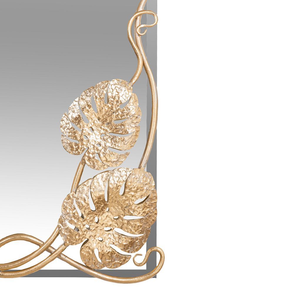 Зеркало настенное Monstera Deliciosa (Монстера) прямоугольное 80х60 Айвори