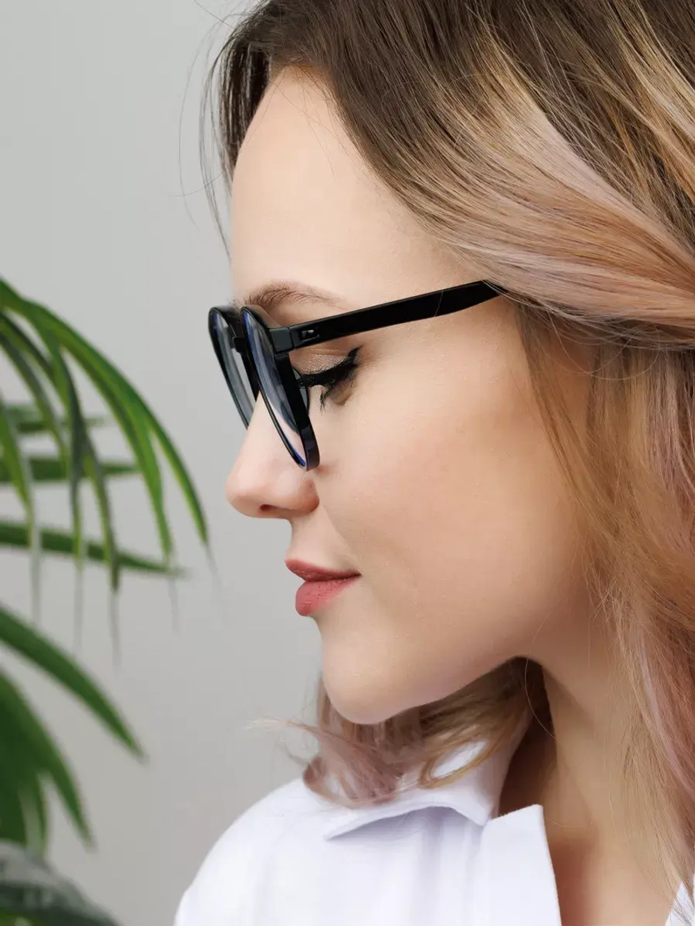 Очки для компьютера имиджевые защитные прозрачные нулевки