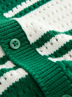 Кардиган вязаный с коротким рукавом и шорты вязаные в комплекте для мальчика Next AA9-511, Зеленый, Молочный