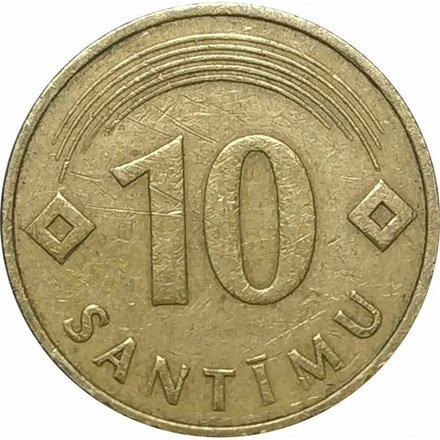 Латвия 10 сантим 1992 год