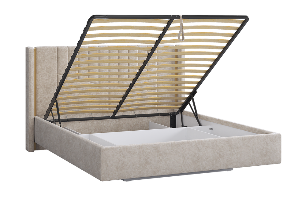 Кровать с подъемным механизмом "Диор" 160х200 см (кашемир суфле (велюр))