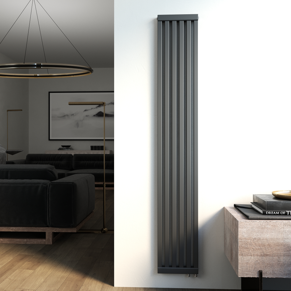 Вертикальные дизайн-радиаторы QT1 1750мм с нижним подключением