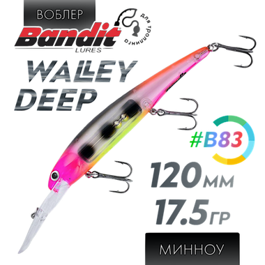 Воблер Bandit Lures Walleye Deep 120мм 17.5г до8.1м BDTWBD2 -
