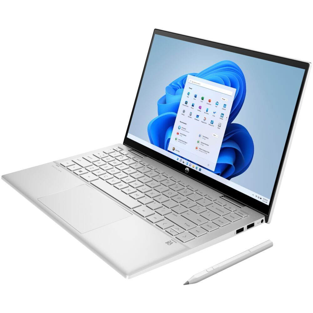 Ноутбук 14" HP Pavilion x360 14t-dy100 Core i7 1195G7/8Gb/512Gb SSD/14" FullHD Touch/Win11 Серебристый (436TOAV)