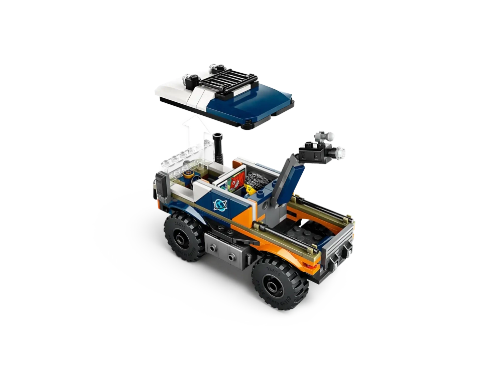 Конструктор LEGO City 60426 Исследователь джунглей на внедорожном грузовике