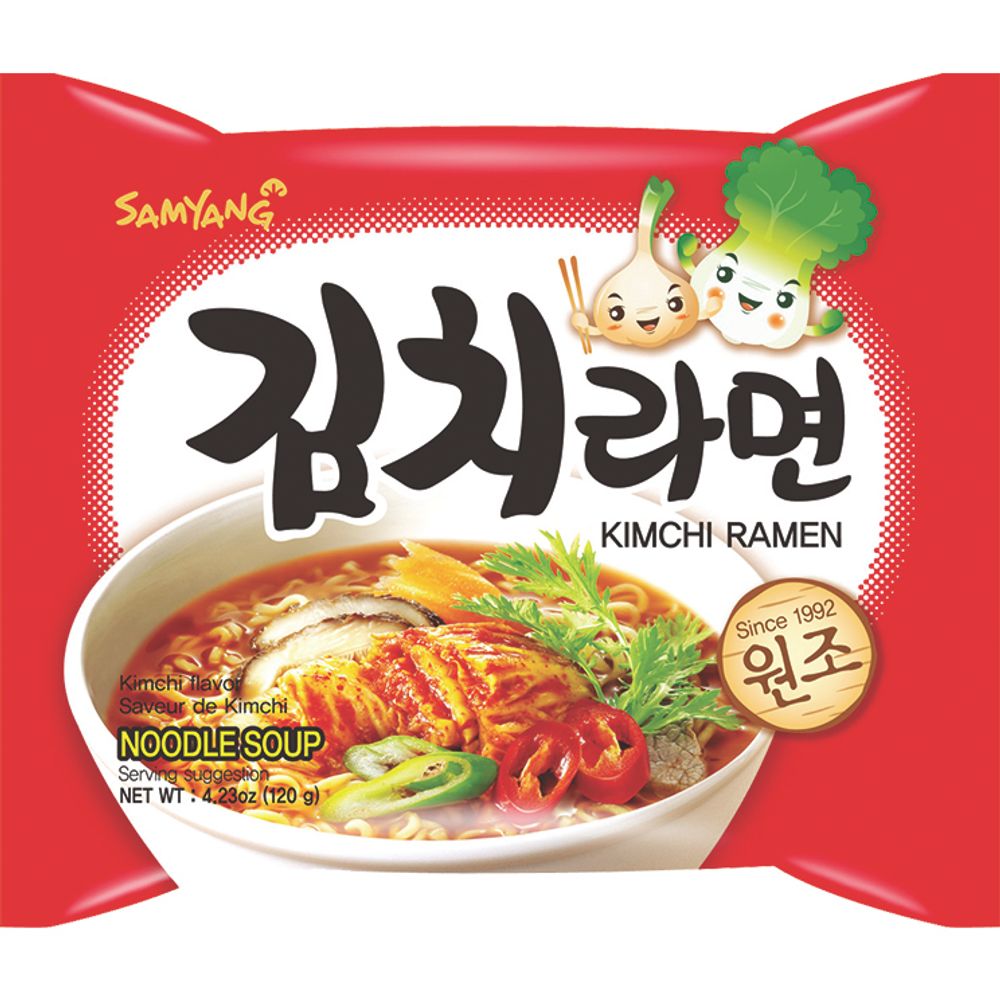 Лапша быстрого приготовления Samyang Kimchi Ramen, 120 г, 5 шт