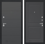 Дверь входная Лабиринт ART Графит 11 - Графит софт металлическая