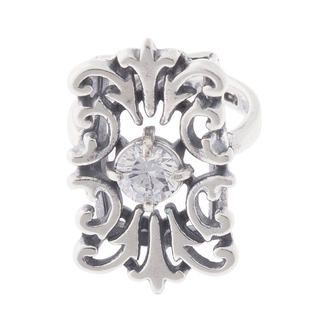 "Лиме" кольцо в серебряном покрытии из коллекции "Кутюр" от Jenavi