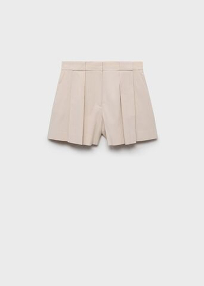 Костюмные шорты с защипами