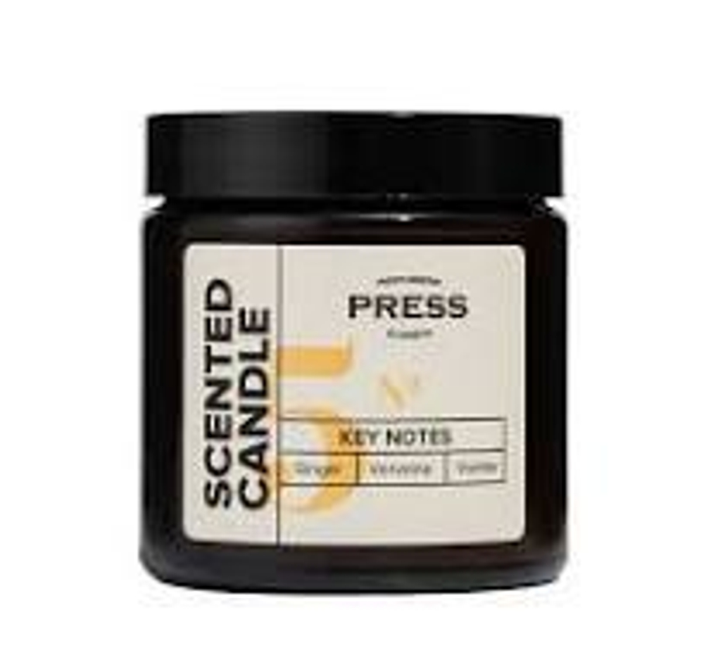 Ароматизированная свеча №5 с нотами имбиря, ванили и вербены 100 мл PRESS PGPRA502