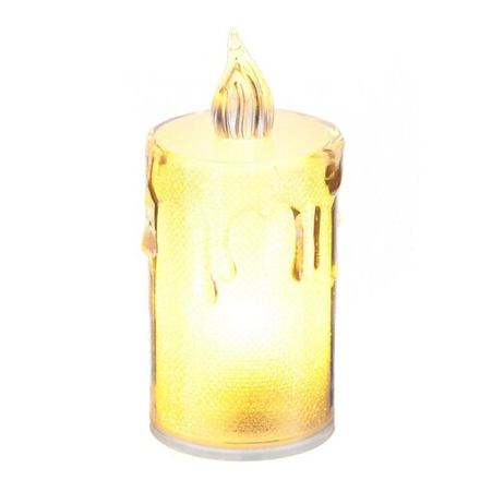 GAEM Изделие декоративное "Свеча" (подсветка, 3xLR54) (блок 24шт), D 3.5 см, L3,5 W3,5 H8 см