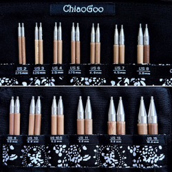 Набор укороченных съемных бамбуковых спиц 10 см Small, ChiaoGoo