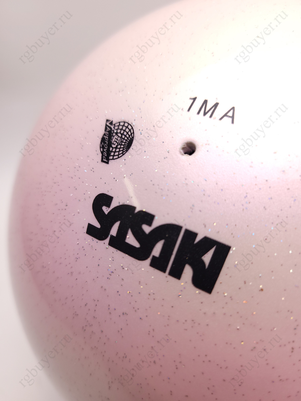 Мяч Sasaki 18,5 см серия "Аврора" Ледяной розовый ICP (Ice Pink)