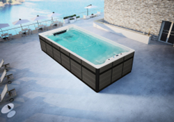 Широкий плавательный гидромассажный спа-бассейн Victoria Star VS-GT702