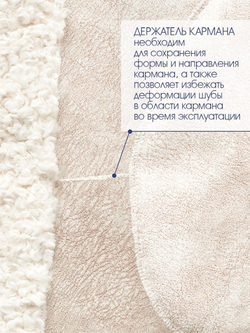 Искусственная шуба чебурашка тедди, белая, Северина