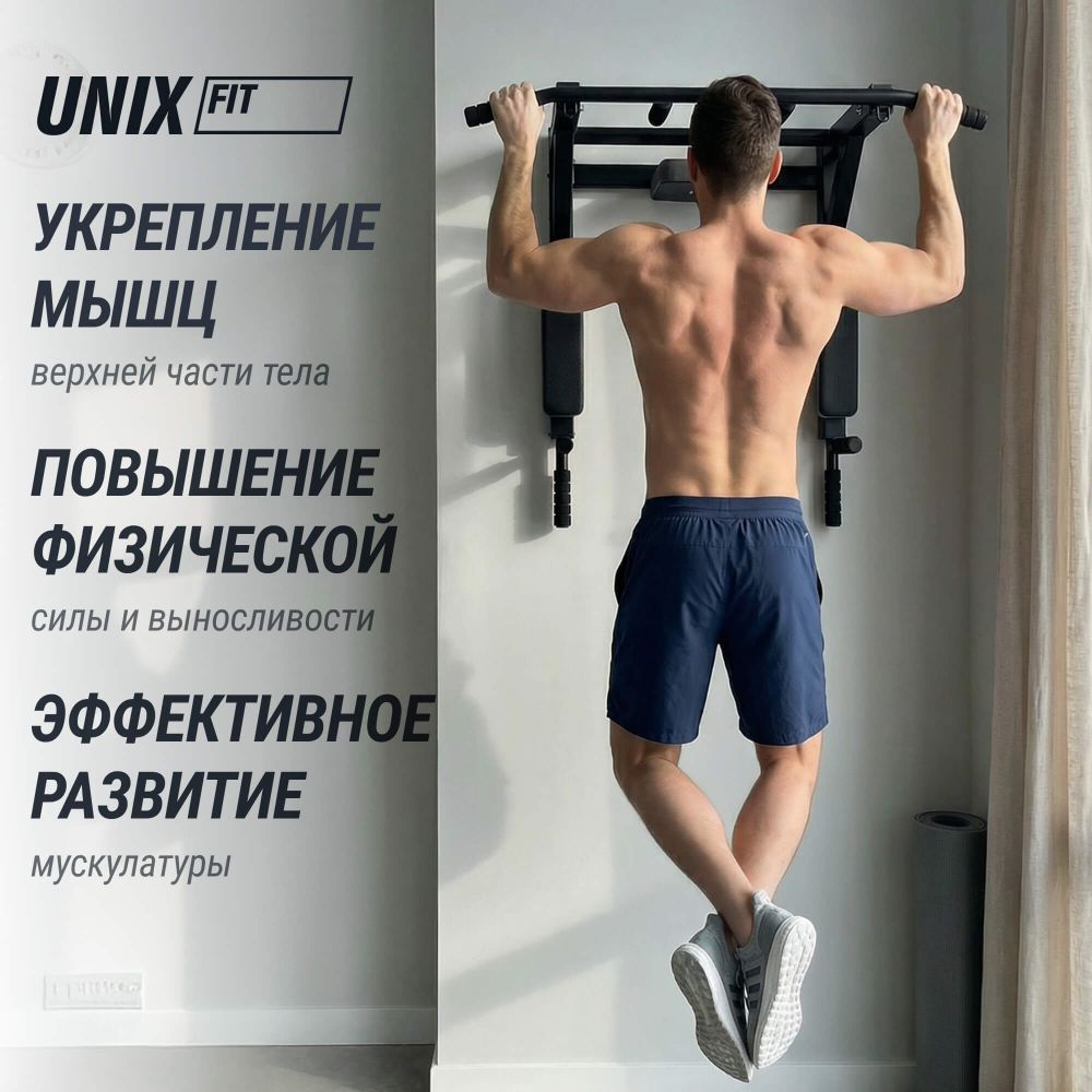 Турник настенный 3 в 1 UNIX Fit PULL UP 200