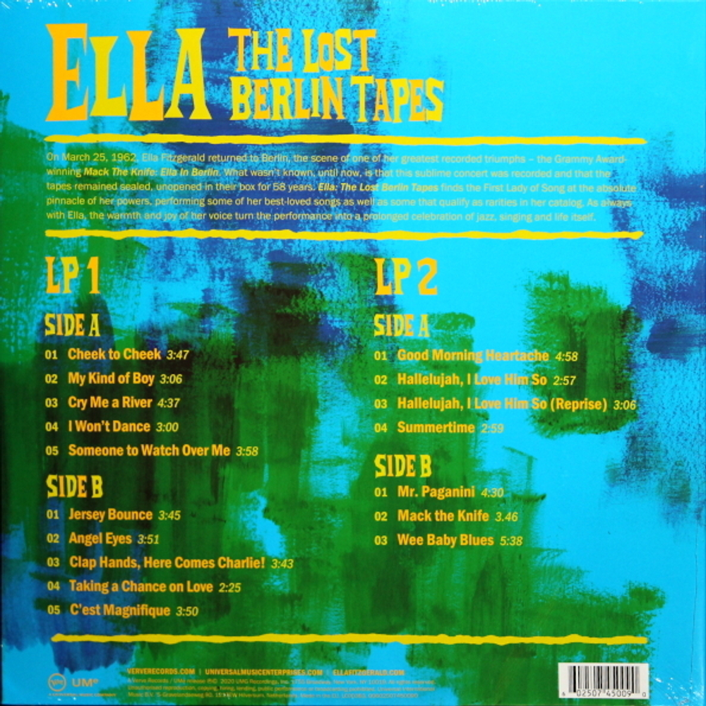 Ella Fitzgerald / The Lost Berlin Tapes (2LP)