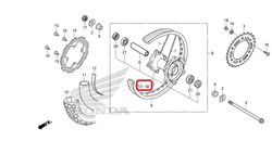 42717-329-000. CAP, RIM HOLE. HONDA