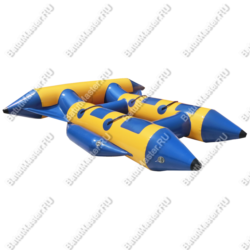 Двойной водный банан, "Синий" мест для посадки 4, без усиления