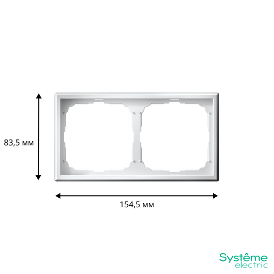 Рамка 2-м ArtGallery универс. бел. SE GAL000102