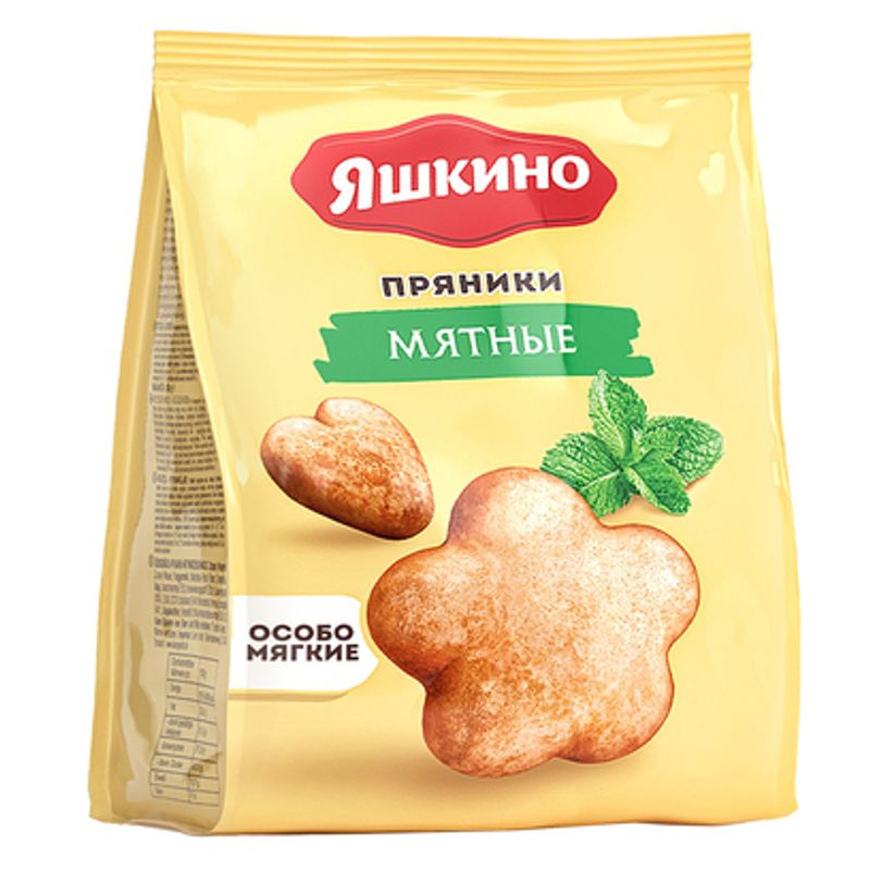 Пряники Яшкино мятные 350 гр/пак