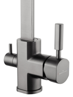 Смеситель для кухни с подключением фильтра WONZON & WOGHAND, Темный графит (WW-88458003-BGM)