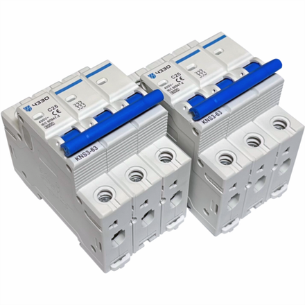 Модульный автоматический выключатель KNS3-63-AC-3P-C25