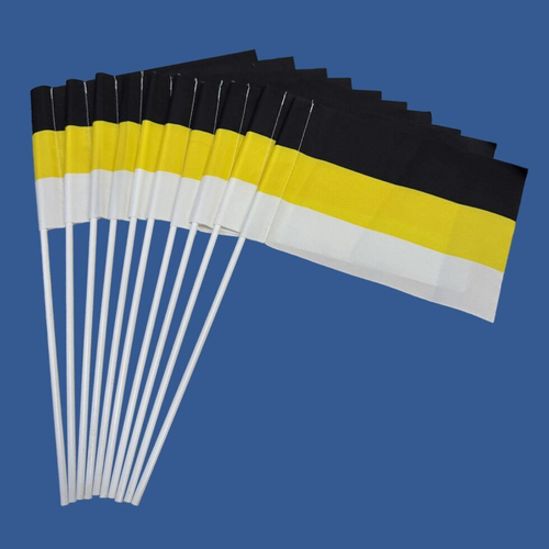 Имперский флажок на палочке 15х23 см