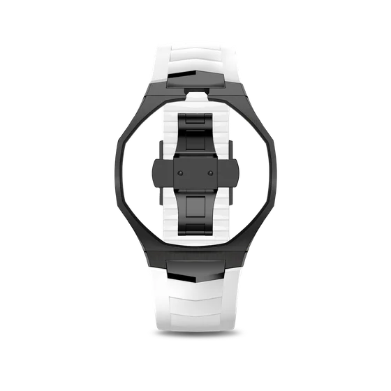 Корпус для часов POP-Swatch x AP - OCHO NEGRO из 2 ремешков