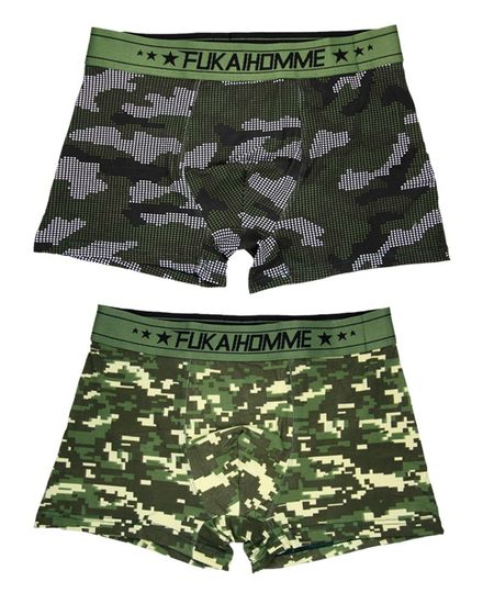 Трусы мужские боксеры(2 шт) Fukai 1108 F,милитари