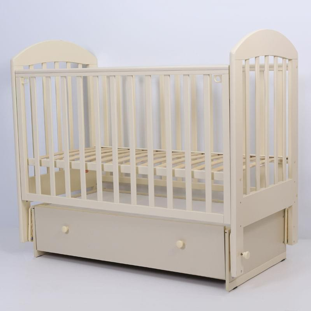 Кроватка детская Топотушки Дарина 6 маятник, слоновая кость