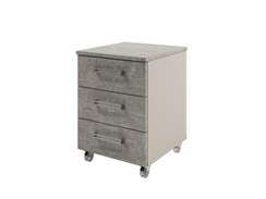 Тумба подкатная 422x460x565 D-91 Бетон Чефалу светлый/Кашемир серый