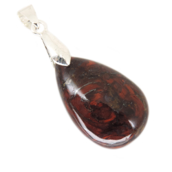 Кулон "Капля" питерсит медно-красный асс.