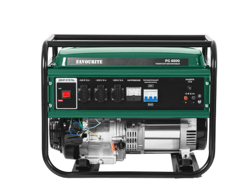 Генератор бензиновый FAVOURITE PG 6500 6,5 кВт, 13 л.с. (160006500)