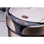 Ведро для мусора сенсорное, круглое, нерж, внутр ведро, Foodatlas JAH-9110, 6 л (золотой)