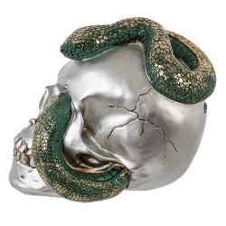 GAEM Копилка "Череп со змеей", L23 W16 H18 см, 2в.