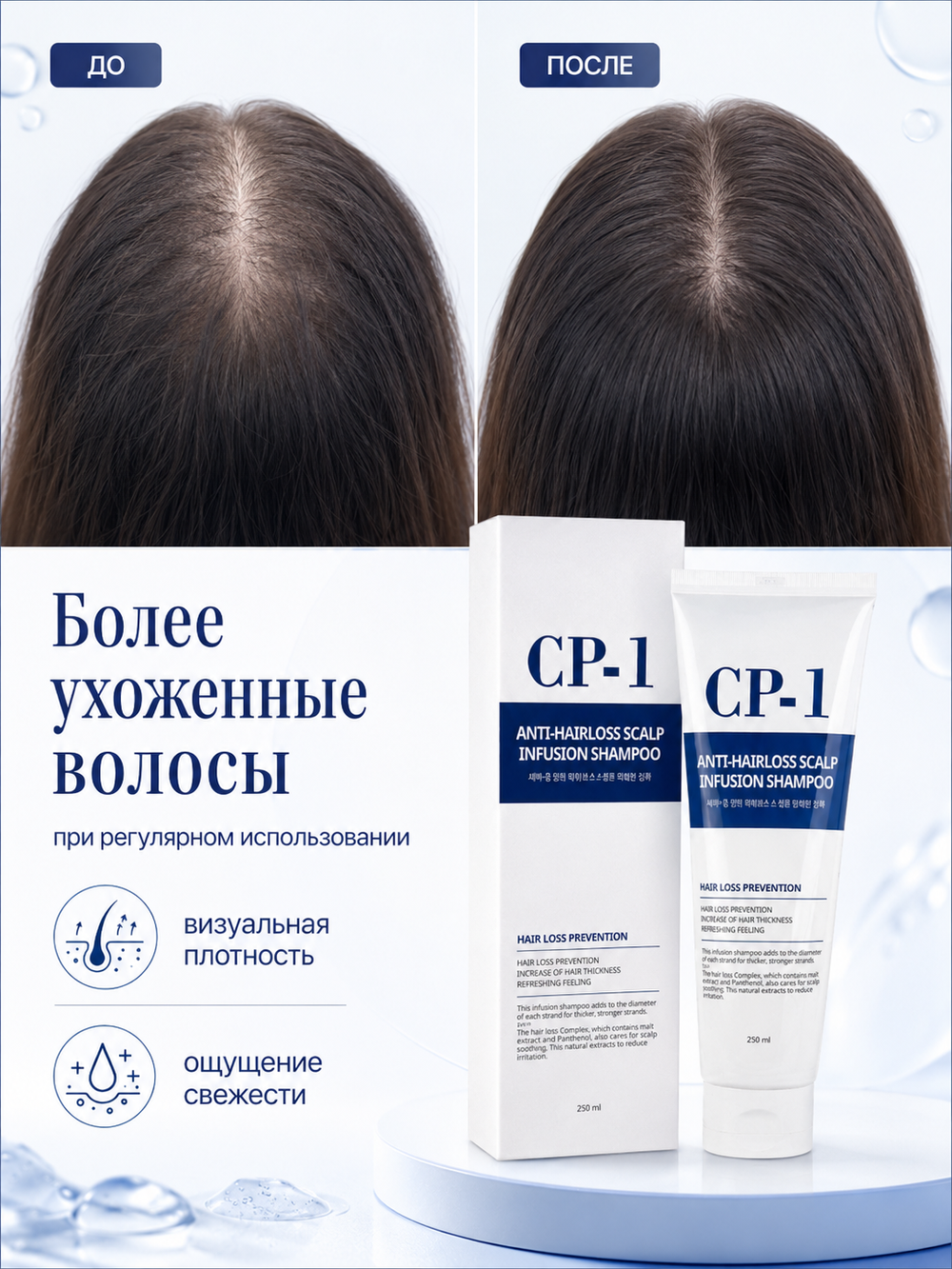 [ESTHETIC HOUSE] Шампунь для волос ПРОТИВ ВЫПАДЕНИЯ CP-1 Anti-Hairloss Shampoo, 250мл