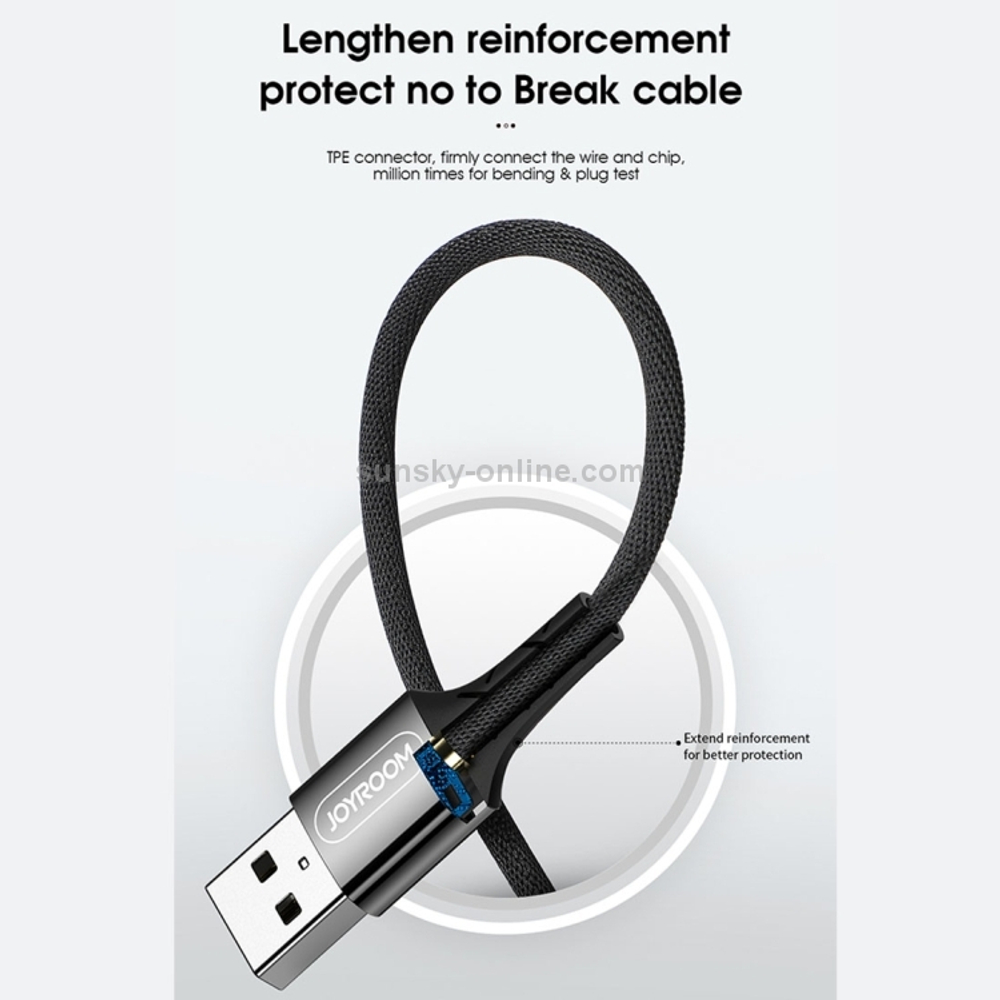 USB cable Lightning 2m S-M364 (Intelligent Power OFF смарт выключение) Joyroom 2.0А black