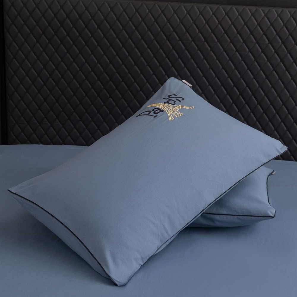 КПБ Mood of Paris на резинке MPR018, Евро, 4 наволочки, простынь 160*200*35