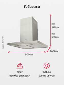 Каминная вытяжка Hansa OKP631TH