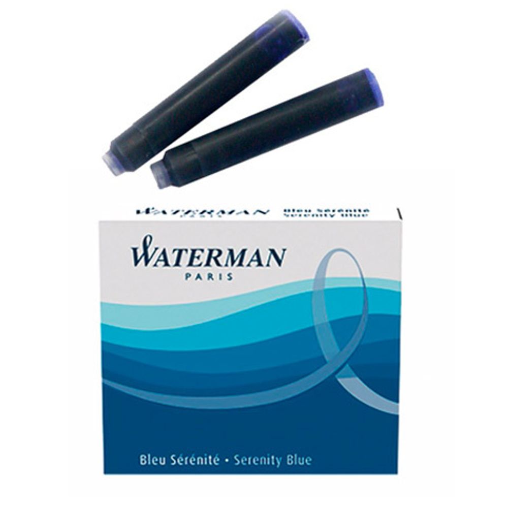 Waterman Чернила (картридж), синий, 6 шт в упаковке