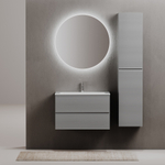 Тумба подвесная под раковину Sancos Folk, Ergraut soft 790х445х500