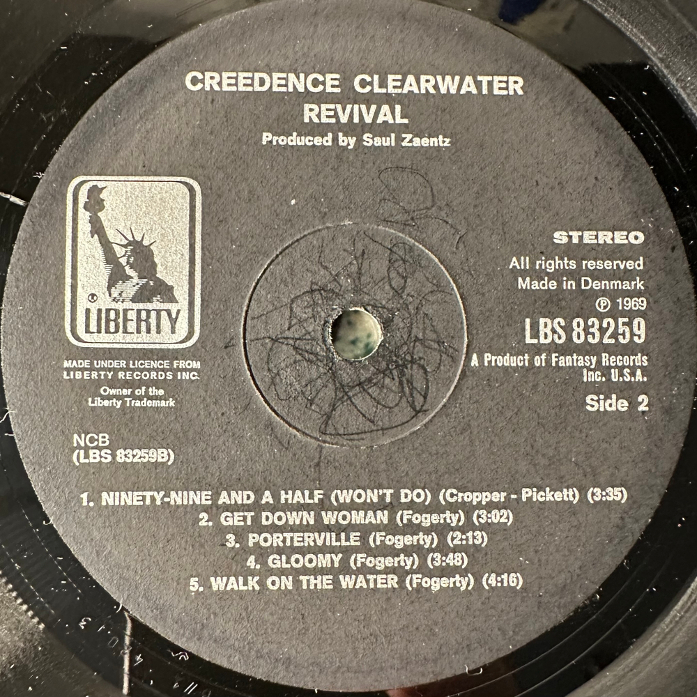 Creedence Clearwater Revival ‎– Creedence Clearwater Revival (Дания 1969г.)