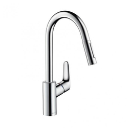Смеситель Hansgrohe 31815000 Focus  для кухни 240, однорычажный, с выдвижным душем, 1/2