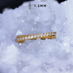 Кликер Weave Crystal PVD Yellow 1.2мм