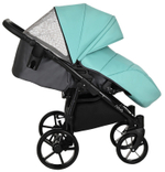 Детская коляска Tutis Novo Reflective 3 в 1 1142236 Кожа Antracite Metalic/Mint
