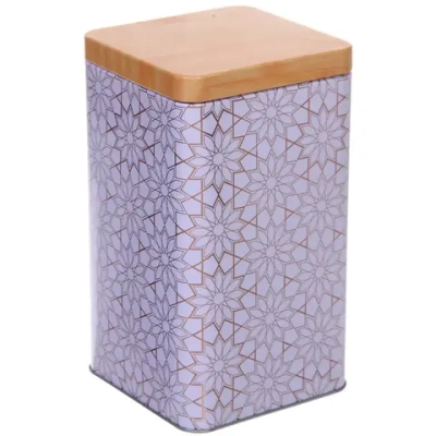 Банка для продуктов металлическая «Фантазия» 1500мл 10*10*17см