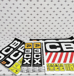 Комплект наклеек "JCB 3CX Super" | Аналог