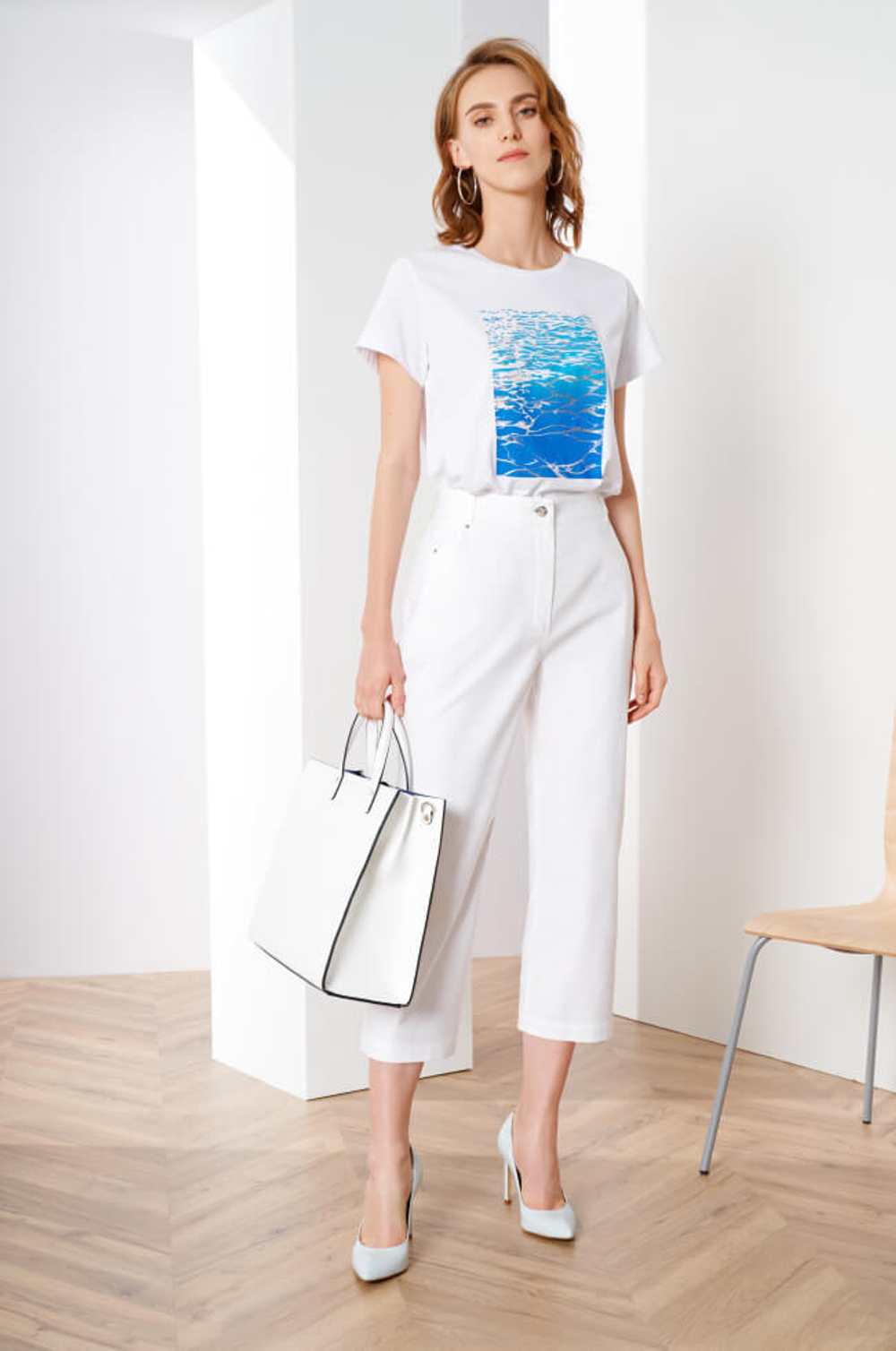 3825 Брюки женские (белый)