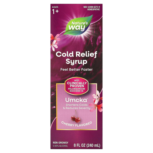 Nature's Way, Umcka, сироп от простуды, вишня, 240 мл (8 жидк. унций)